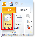 Redacte un nuevo mensaje de correo electrónico en Outlook 2010