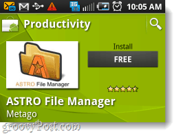 Instalación gratuita de Astro File Manager