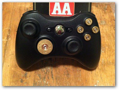 Controlador de botones de bala steampunk xbox 360