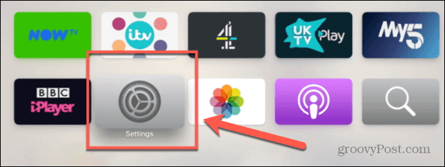 configuración de televisión de manzana