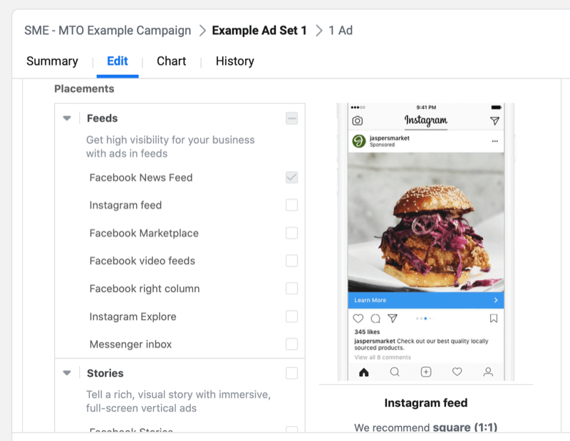tutorial paso a paso para crear una campaña de Facebook con múltiples opciones de texto