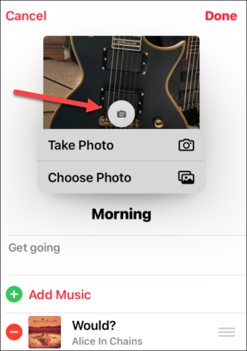 cambiar la imagen de una lista de reproducción en Apple Music