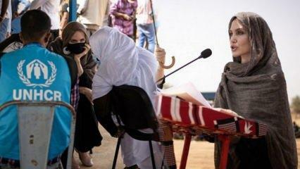 Angelina Jolie visita el campo de refugiados