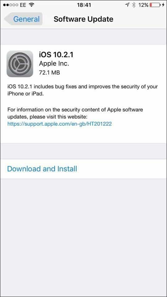 Apple iOS 10.2.1: ¿debe actualizar y qué incluye?