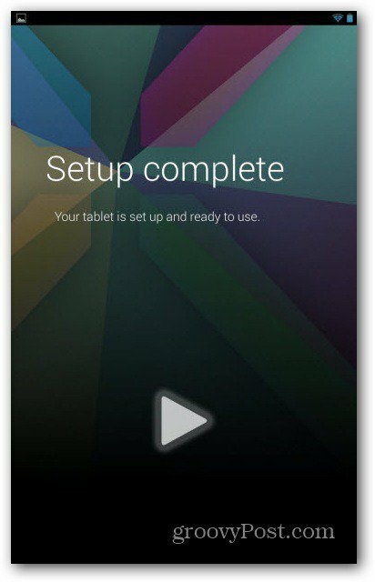 Configuración de cuentas de usuario de Nexus 7 completa