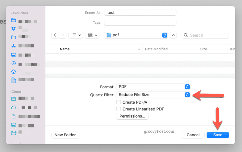 Reducir el tamaño de un archivo PDF usando Preview en Mac