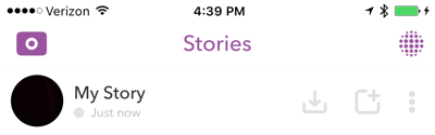 Guarda toda tu historia de Snapchat al final de cada día.