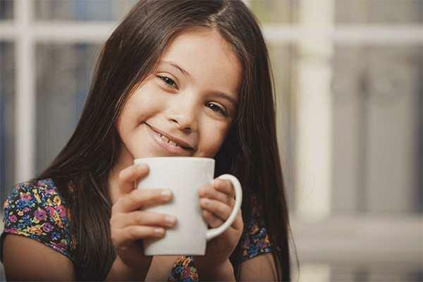 Consumo de café por edad en niños