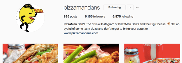 La cuenta de Instagram de Pizzamandans ha crecido gracias a un esfuerzo constante a lo largo del tiempo.