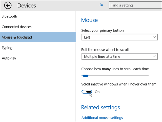 Consejo de Windows 10: Desplácese por Windows inactivo pasando el mouse sobre ellos