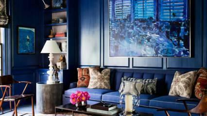 ¿Cómo usar el azul en salón y dormitorios?