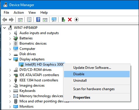 modo seguro dev-manager windows 10