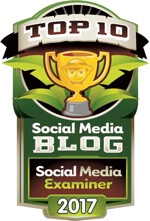 examinador de redes sociales, los 10 mejores blogs de redes sociales 2017, insignia