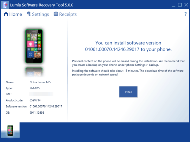 Lumia Recovery Tool Windows 10 para teléfonos