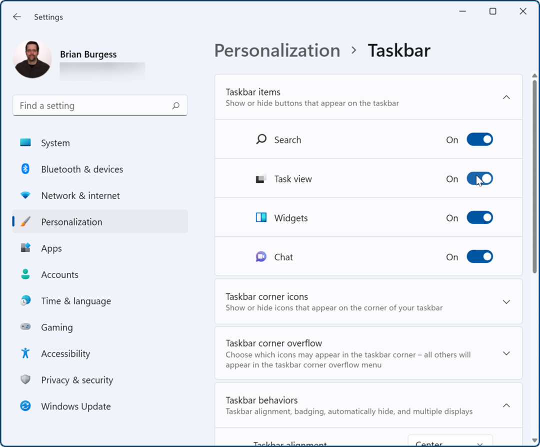 elementos de la barra de tareas windows 11