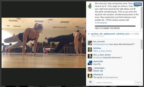video de secuencia de ejercicios de instagram