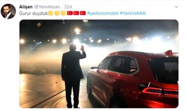 ¡El uso compartido del automóvil por parte del presidente Erdogan sacudió las redes sociales! Aumento en el número de seguidores ...
