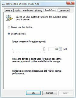 Cómo aumentar el rendimiento de Windows 7 y Vista con ReadyBoost