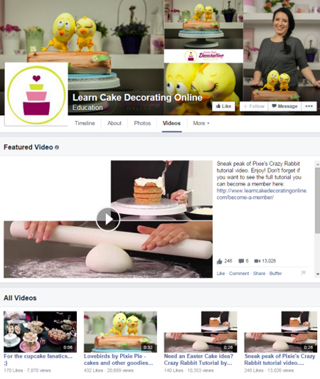 aprender a decorar pasteles en línea videos de facebook
