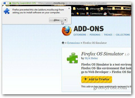 firefox os agregar a ff