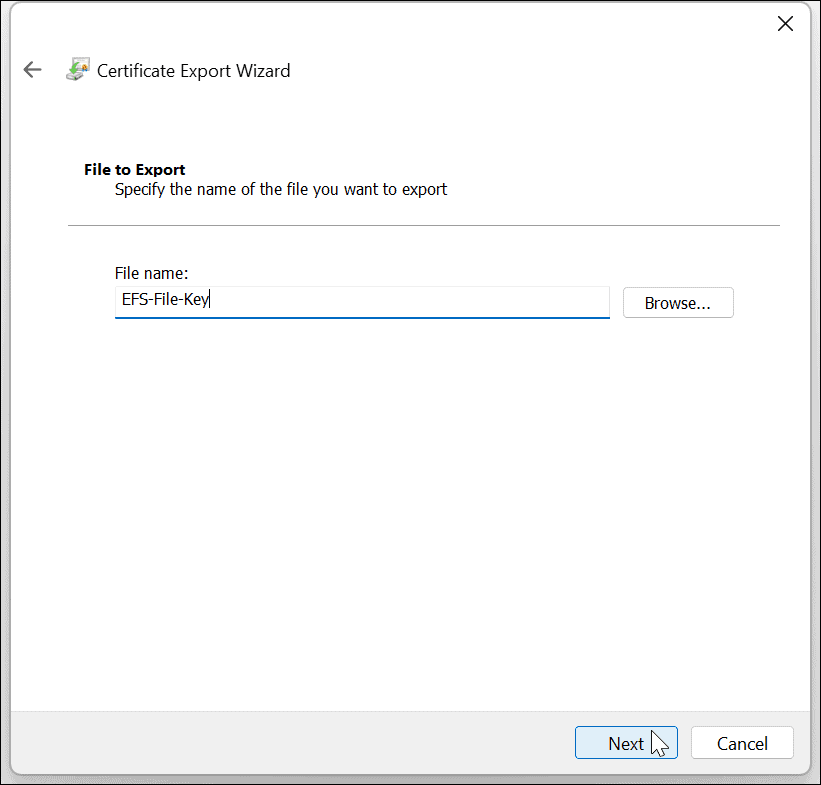 Cifrar archivos y carpetas en Windows 11