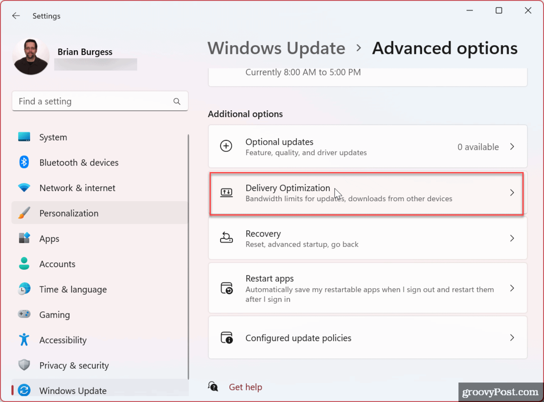 Limitar ancho de banda para Windows 11