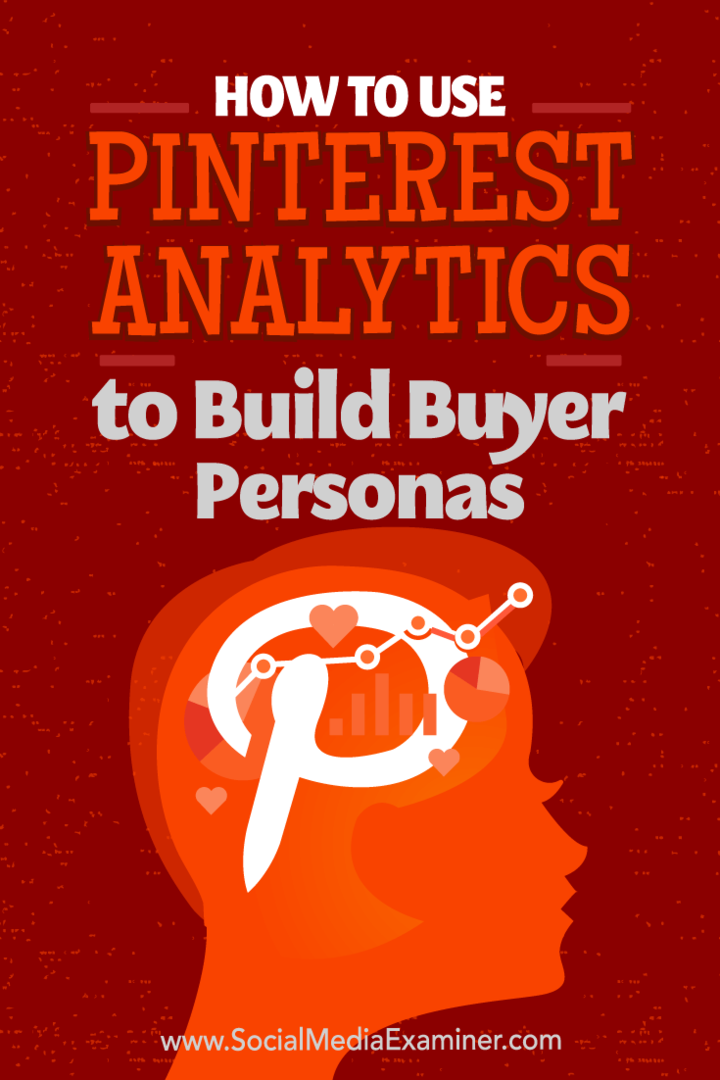 Cómo utilizar Pinterest Analytics para crear Buyer Personas: Social Media Examiner