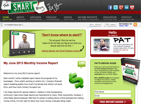 página de inicio de ingresos pasivos inteligentes