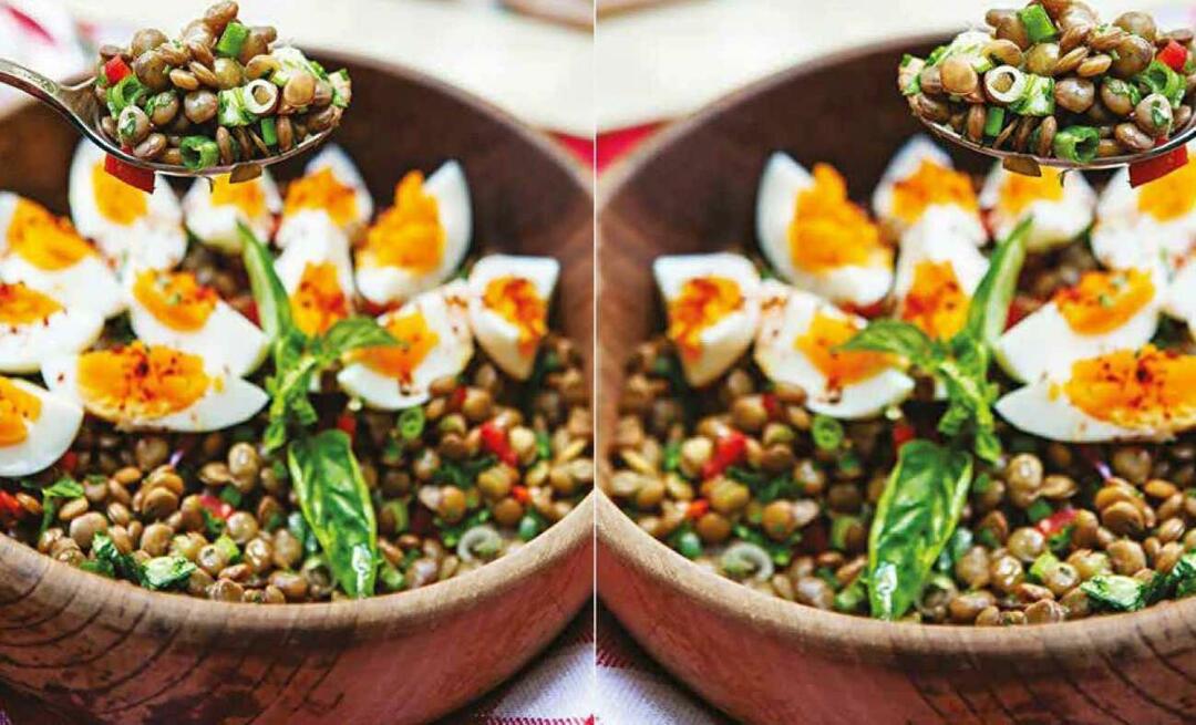 Receta de clara de huevo de lentejas verdes, ¿cómo hacer? Una receta de piyaz que alegrará tu mesa