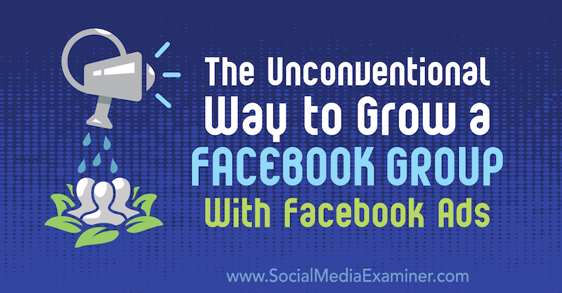 La forma poco convencional de hacer crecer un grupo de Facebook con anuncios de Facebook: examinador de redes sociales