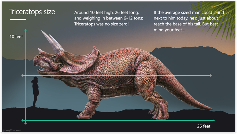 Presentación de diapositivas de Triceratops