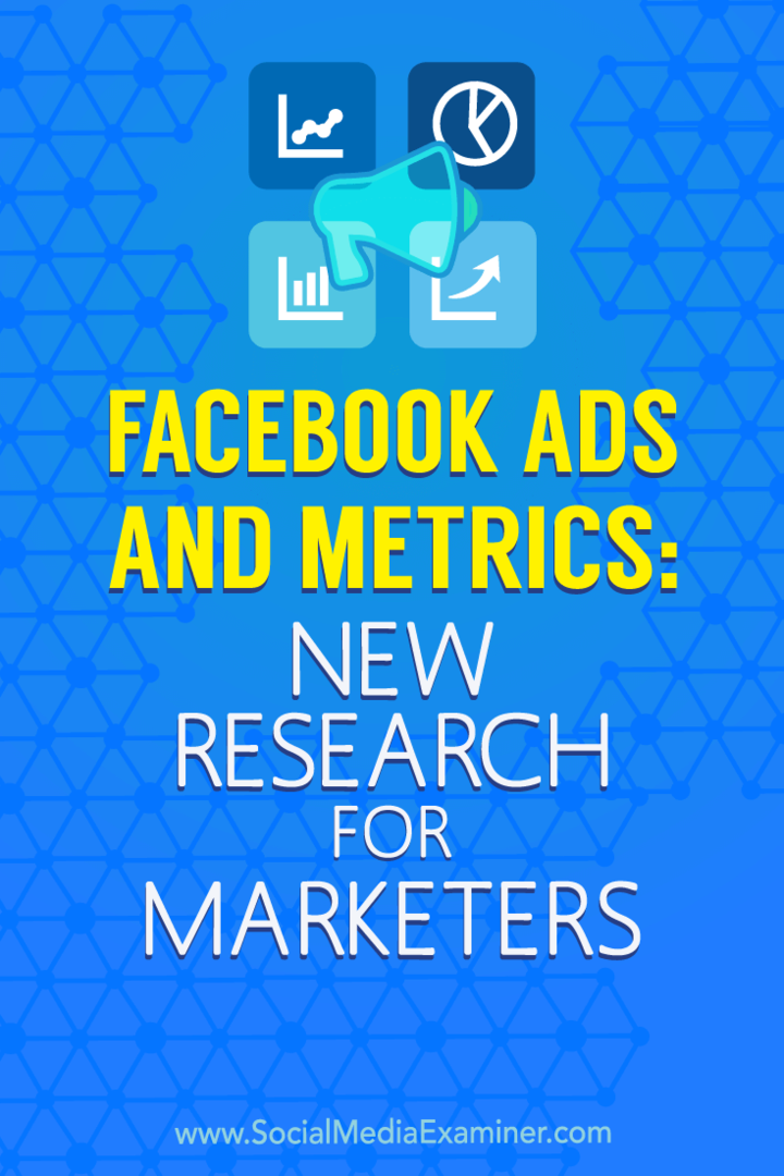 Anuncios y métricas de Facebook: nueva investigación para especialistas en marketing de Michelle Krasniak en Social Media Examiner.