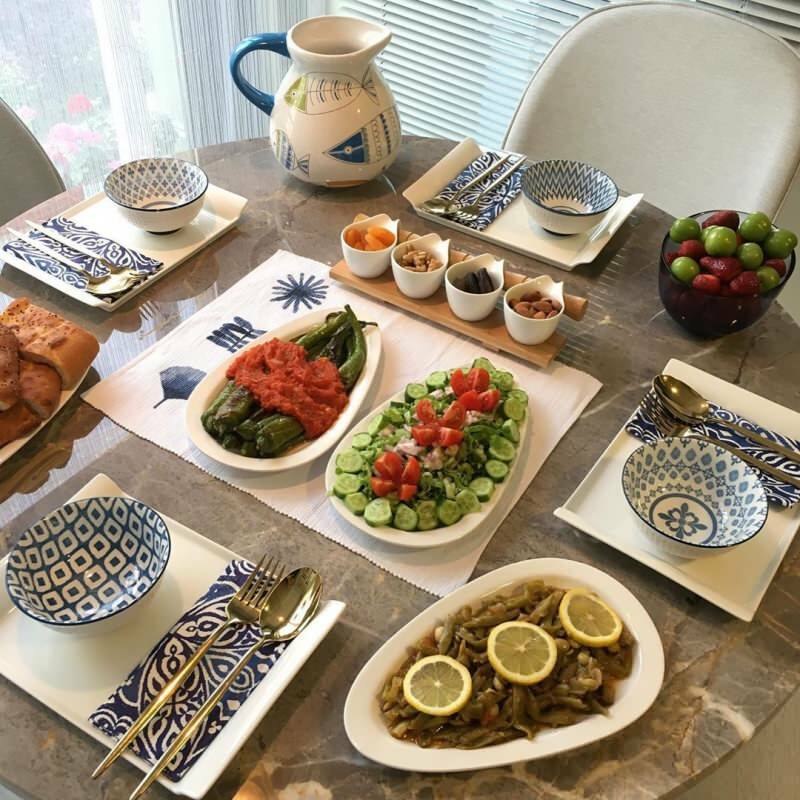 Sugerencias de presentación especiales para las mesas de desayuno durante la fiesta del Ramadán