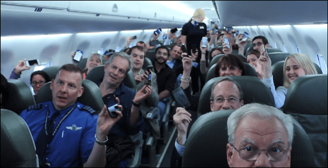 vuelo jetblue con teléfonos celulares en