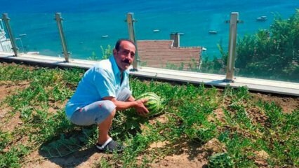 ¡Mustafa Keser cultiva una sandía!
