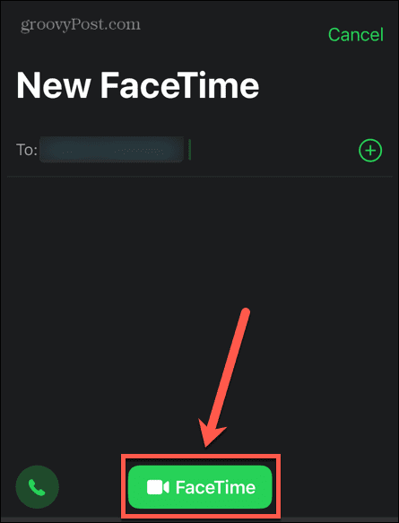 botón de facetime iphone