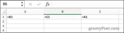 Una referencia circular indirecta en Excel