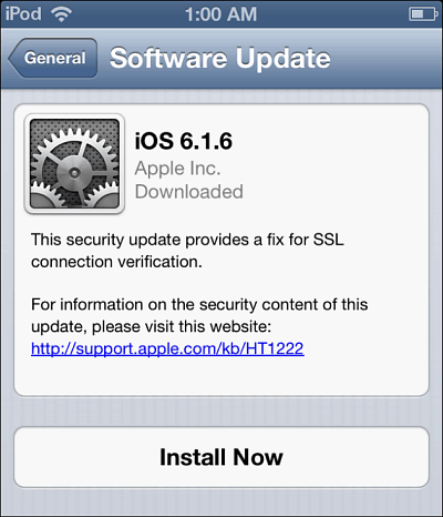 Actualización de iOS 6
