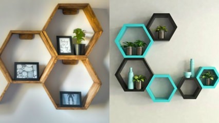 ¿Cómo hacer una estantería hexagonal en casa?