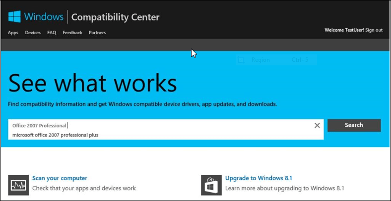 Microsoft eliminó su sitio web de compatibilidad de Windows