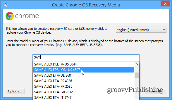 Recuperación de Chrome OS