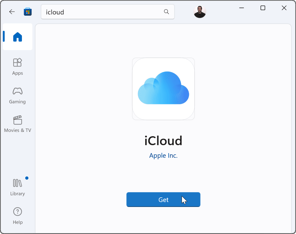 Conecte Apple iCloud con la aplicación Fotos de Windows 11