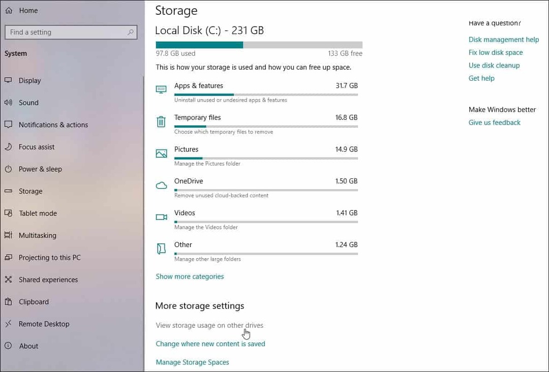 Cómo ver todos los dispositivos de almacenamiento conectados en Windows 10 1903 Actualización de mayo de 2019