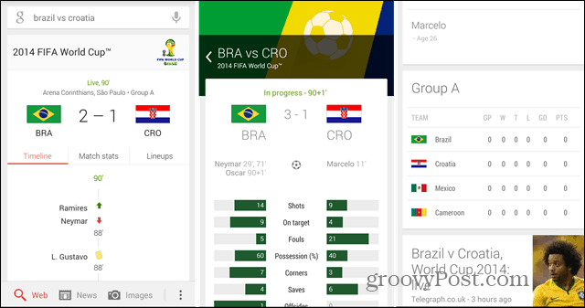 Copa Mundial 2014: use Google Now para seguir a sus equipos
