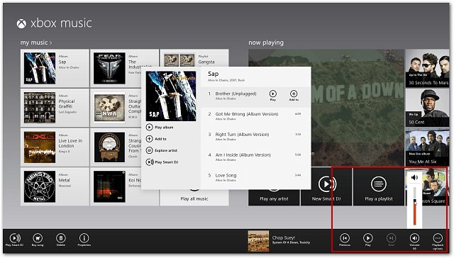 Actualización de música de Xbox