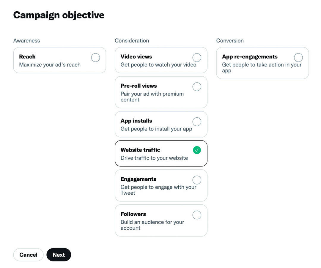 cómo-elegir-un-objetivo-de-campaña-y-una-meta-de-grupo-de-anuncios-utilizando-twitter-pixel-consideration-website-traffic-example-17