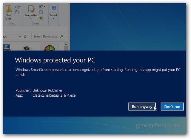 Cómo deshabilitar Windows 8 SmartScreen