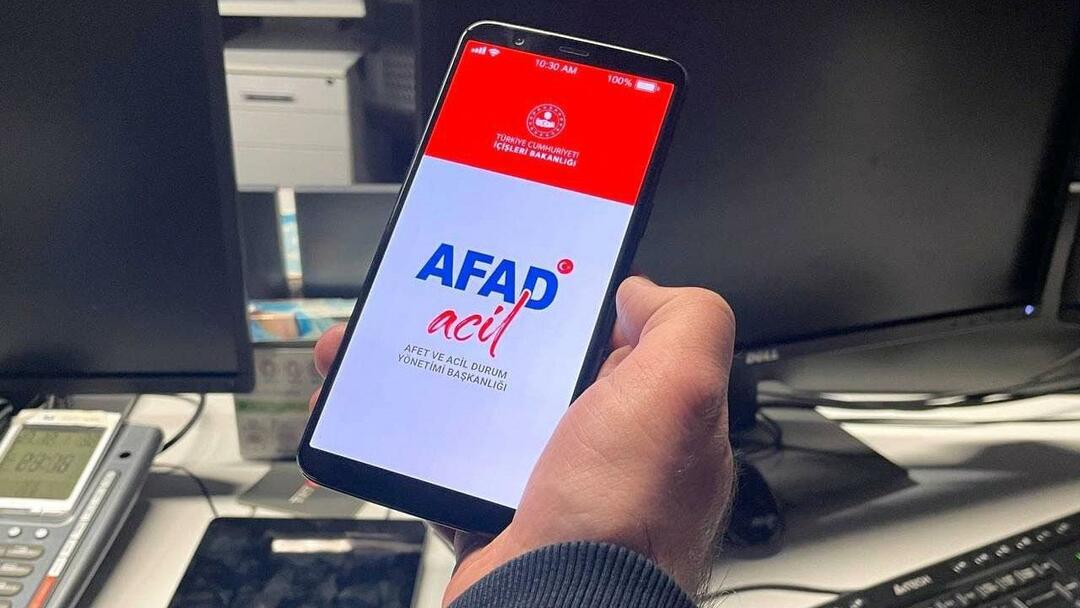 Aplicación Llamada de Emergencia AFAD