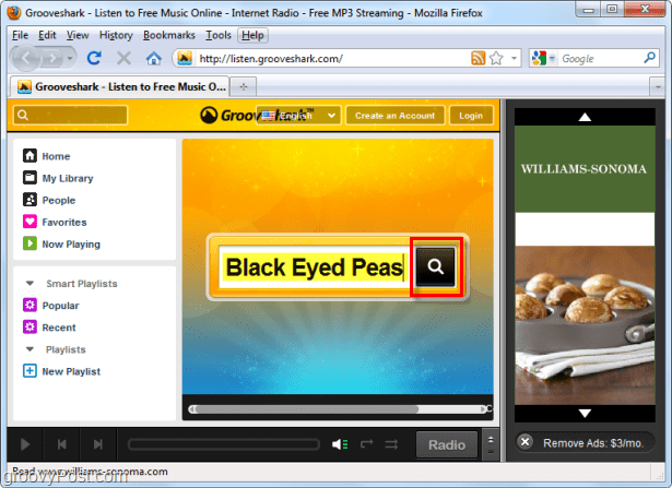 buscar Grooveshark para Black Eyed Peas