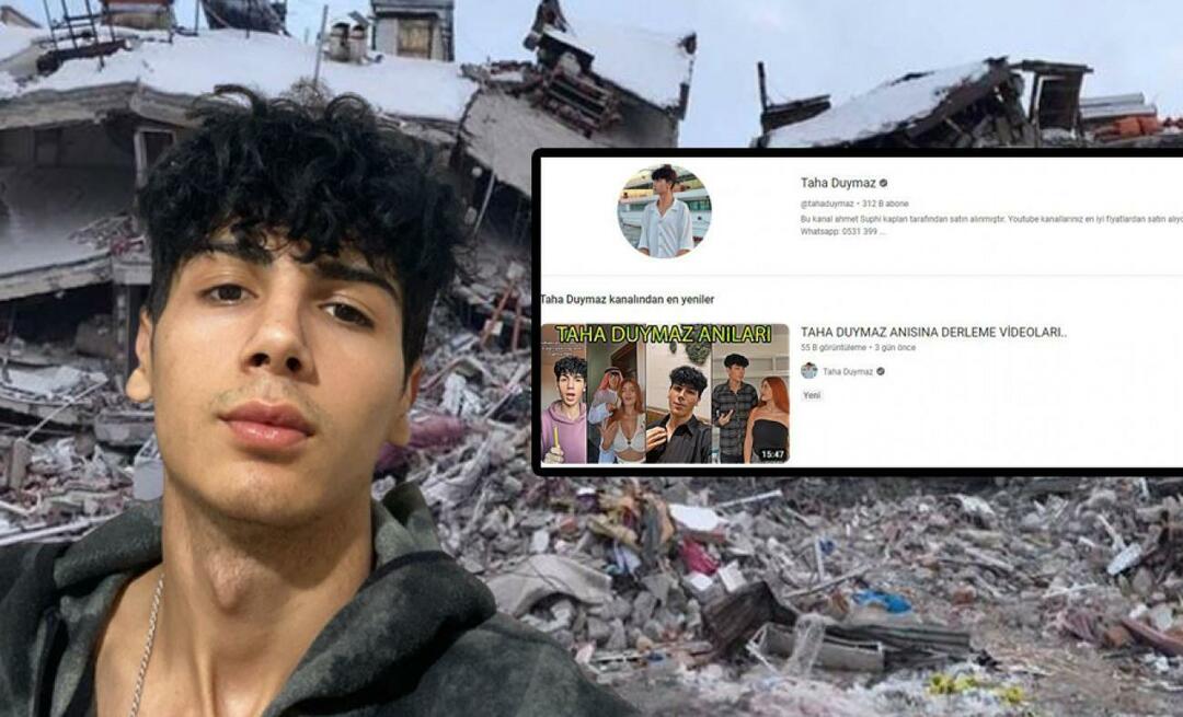 ¡Las acciones de la cuenta de Taha Duymaz, quien perdió la vida en el terremoto, recibieron una reacción!